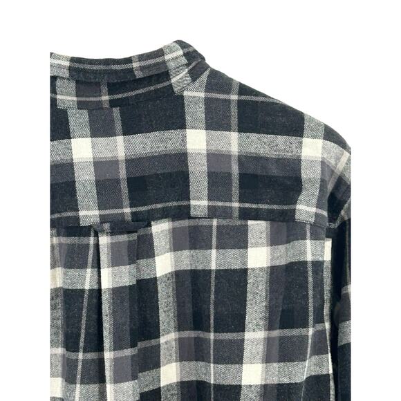 Saddlebred Men’s Shirt XL Black Plaid Flannel Button-Up Classic Fit - Picture 4 of 7
